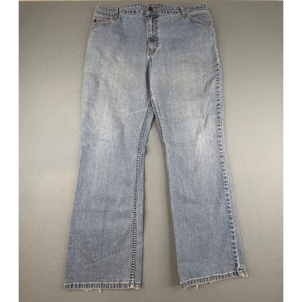 Levi Strauss Signature Jeans Womens 16 Blue‎ Stretch Mid Rise Bootcut Denim